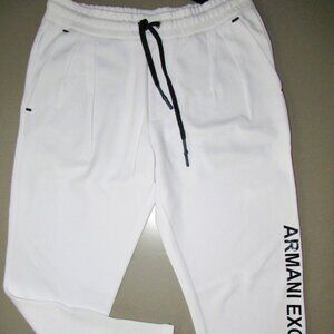 Armani Exchange men's jogger size medium white